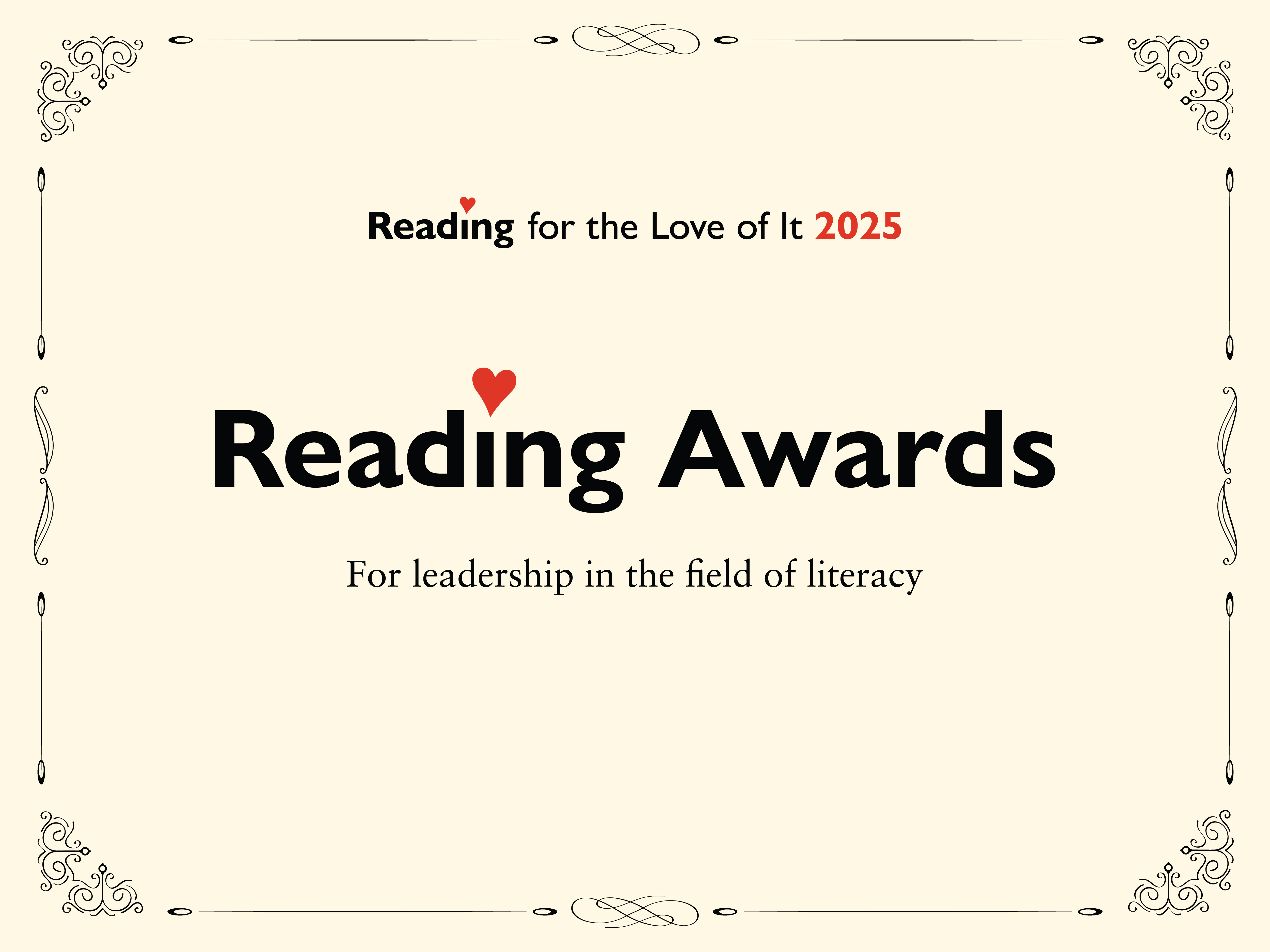 2025 Reading Awards